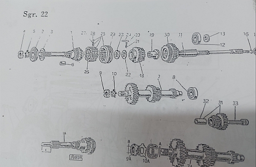 Zahnräder Für Getriebe Topolino 500C