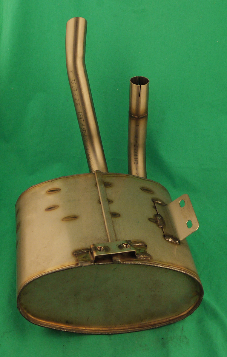 Auspufftopf NIRO stehend oval