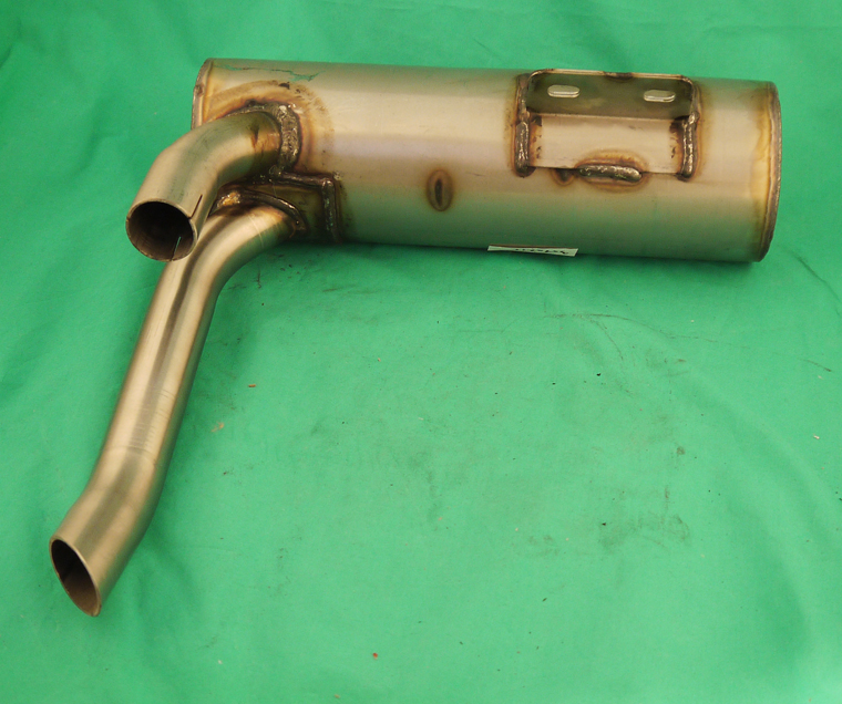 Auspufftopf NIRO stehend rund