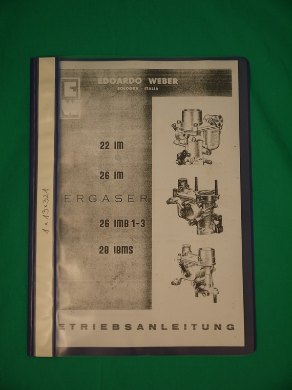 Reparaturanleitung Weber 28 Stand 1960
