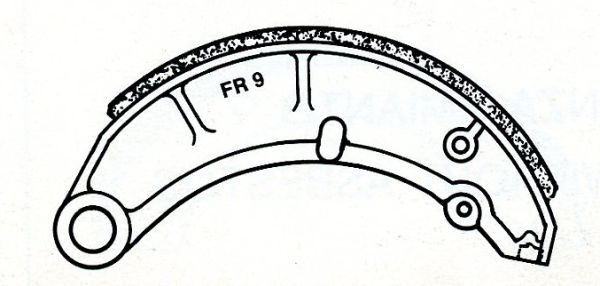 Bremsbackensatz Fiat 1100  36mm im Austausch