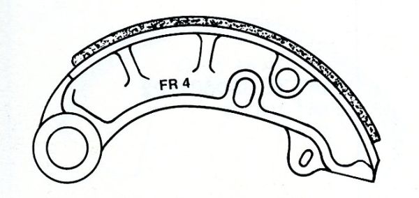 Bremsbacke Alu Fiat 600 im Austausch