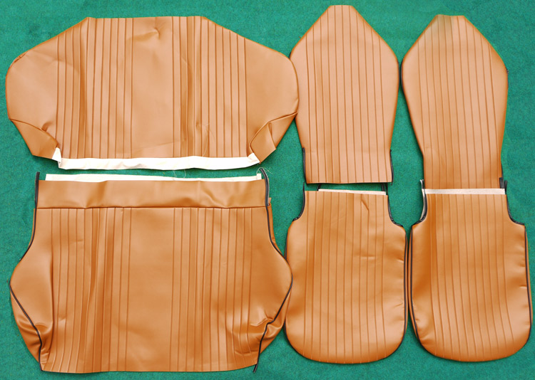 Sitzbezugsatz komplett, SKY ocker, Premium Fiat 500