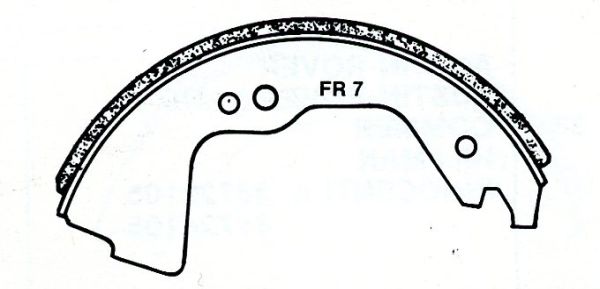Satz Bremsbacken 850N (lange Nase)