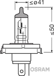 Glühlampe H4 für Bilux 45/40W