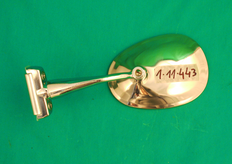 Klemmspiegel oval m. Unterlage