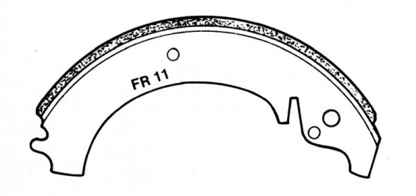 Satz Bremsbacken 1100/1200 ab ca. 1959/60